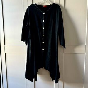 Oh My Gauze black jacket size